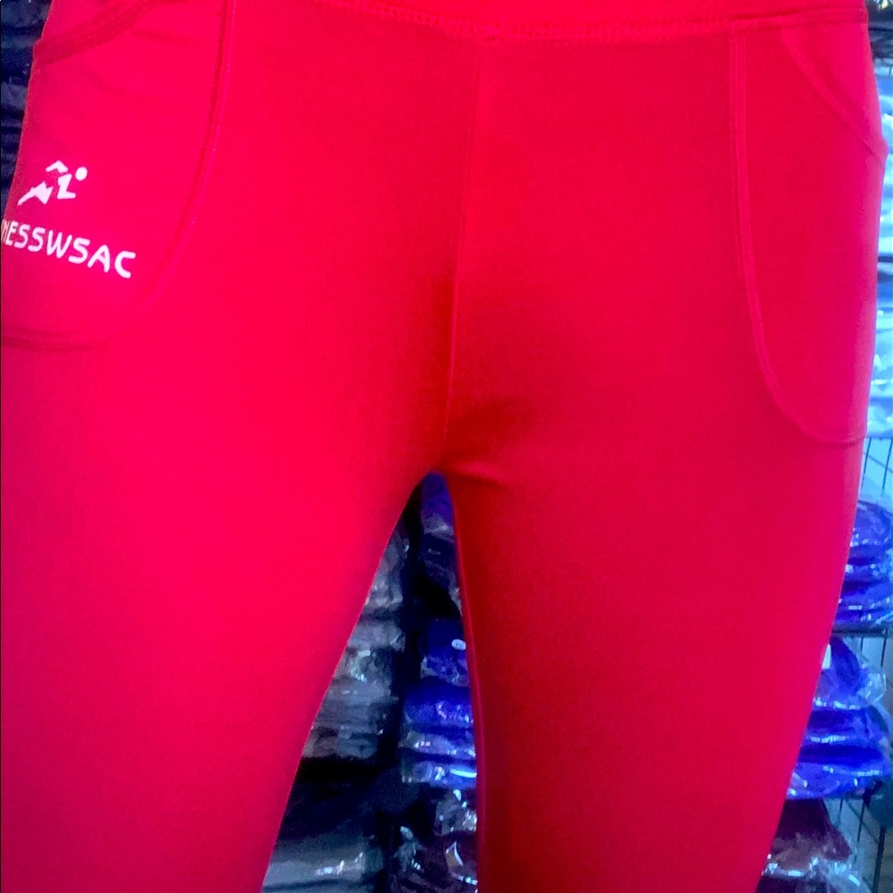 High Waited Slim Fit Yoga Pants With Pockets